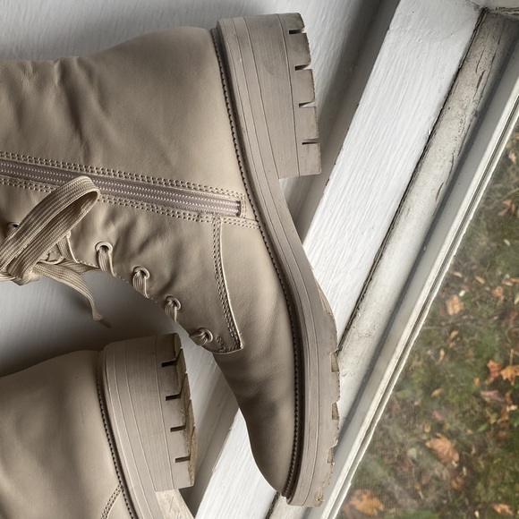 Dolce Vita Ivory Lottie Combat Boots - Picture 11 of 17